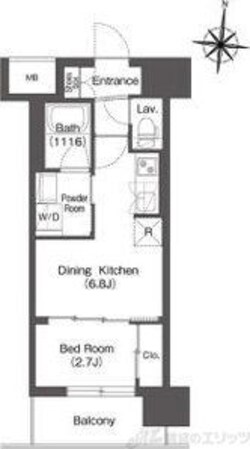コンフォリア・リヴ新大阪西宮原ソルテラスの物件間取画像